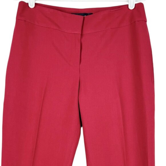 Black Label by Evan Picone Women's Red Stretch Mid Rise Dress Pants Size 4 NWT - Picture 2 of 10